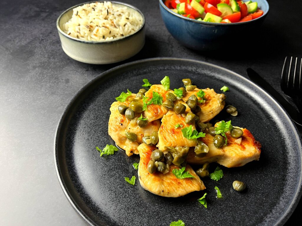 Chicken with capers and lemon