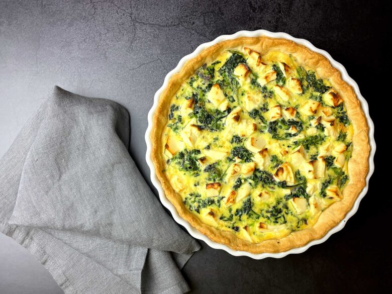 Egg and spinach pie