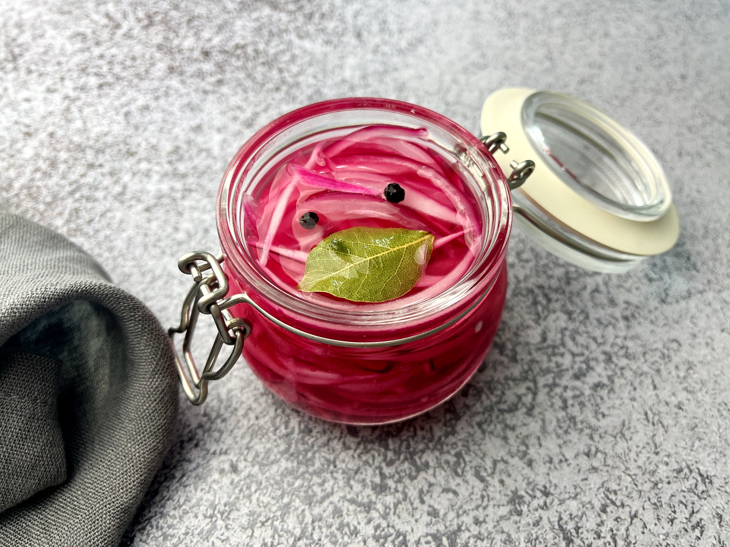 Pickled red onions