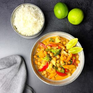 Thai red curry with chickpeas